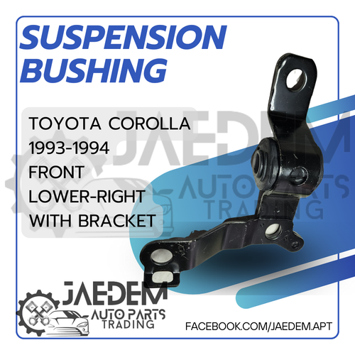 Front Suspension Arm Bushing for Toyota Corolla 1993-1994 | Lower (w/ Bracket)