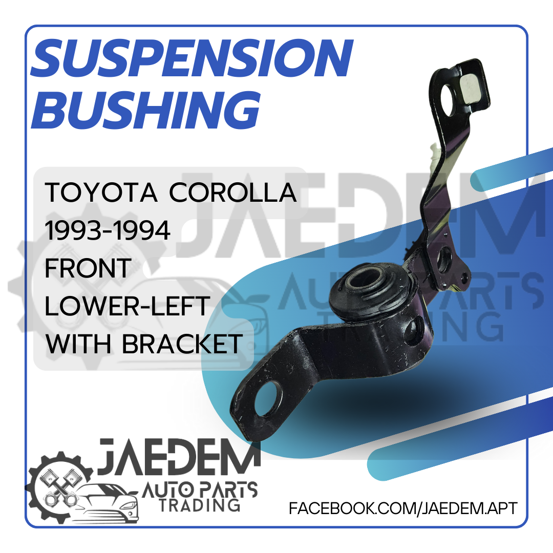Front Suspension Arm Bushing for Toyota Corolla 1993-1994 | Lower (w/ Bracket)