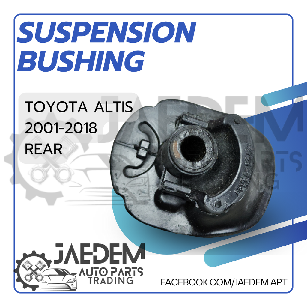 Front, Rear Suspension Arm Bushing for Toyota Corolla Altis 2001-2018 | Lower (Big or Small)