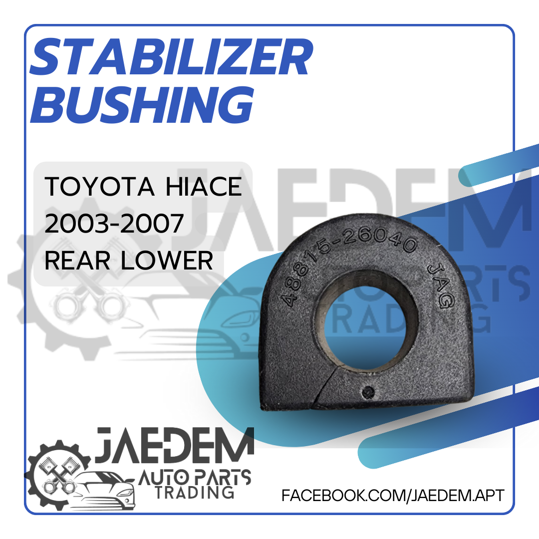 Stabilizer Bar Bushing for Toyota Hiace 2002-2007 | Front, Rear Upper, Rear Lower