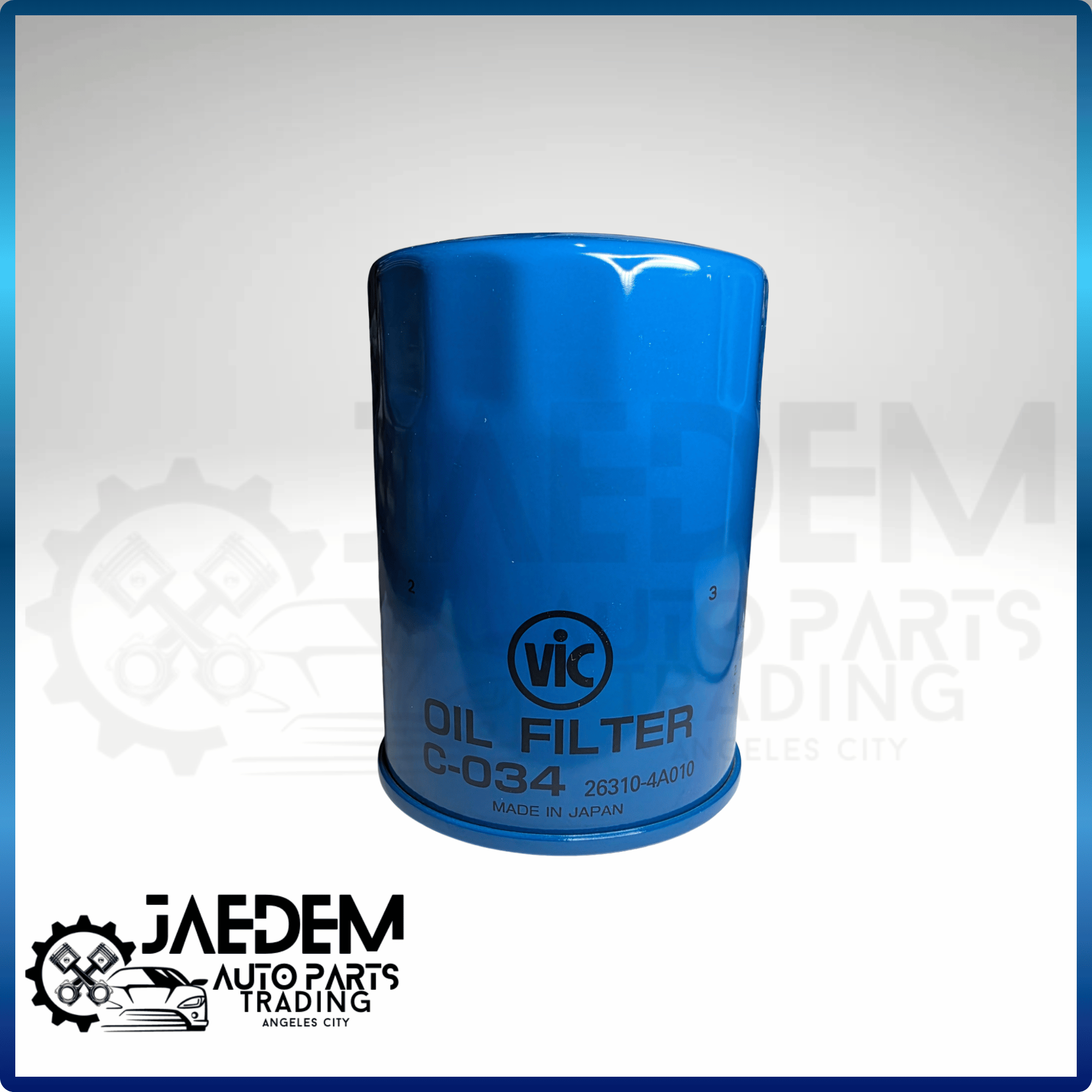 VIC Oil Filter C-034 for Hyundai Grand Starex 2.5 2007-up, H100, Porter & Kia Carnival, Sorento 2.5 Diesel 2002-2009