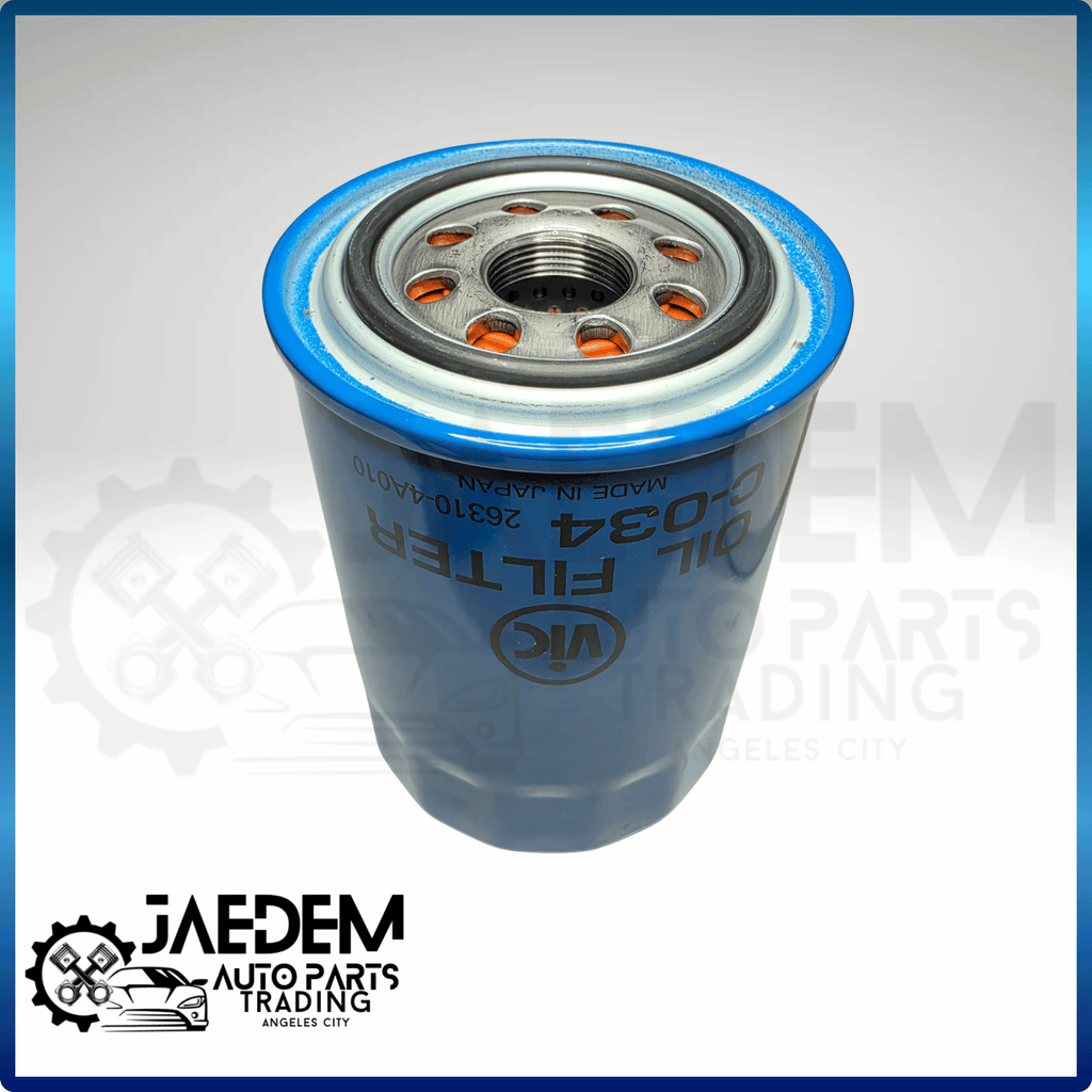 VIC Oil Filter C-034 for Hyundai Grand Starex 2.5 2007-up, H100, Porter & Kia Carnival, Sorento 2.5 Diesel 2002-2009