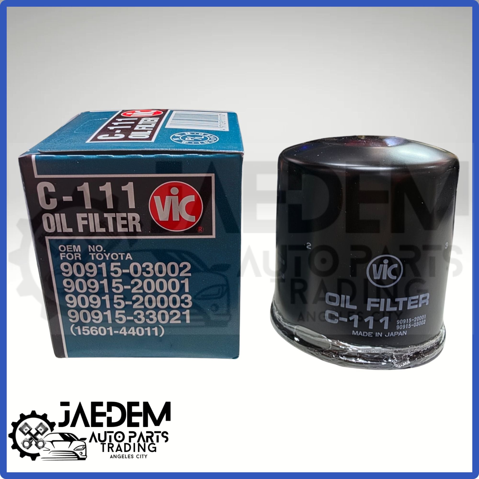 VIC C-111 Oil Filter | Toyota Innova, Hilux, Fortuner, Hiace 2005-up