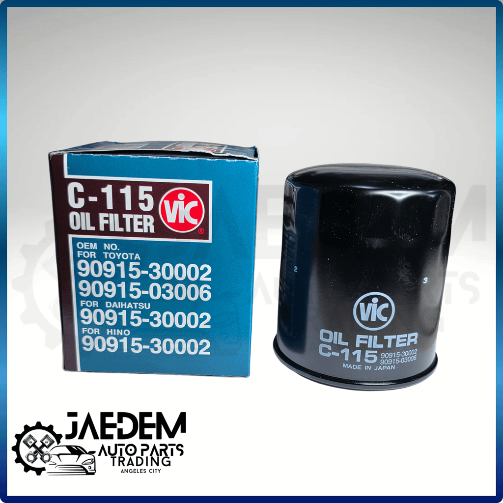 VIC Oil Filter C-115 for Toyota Hilux, Hiace, Landcruiser, Prado 1994-2004 | Made in Japan