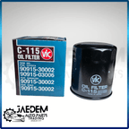 VIC Oil Filter C-115 for Toyota Hilux, Hiace, Landcruiser, Prado 1994-2004 | Made in Japan