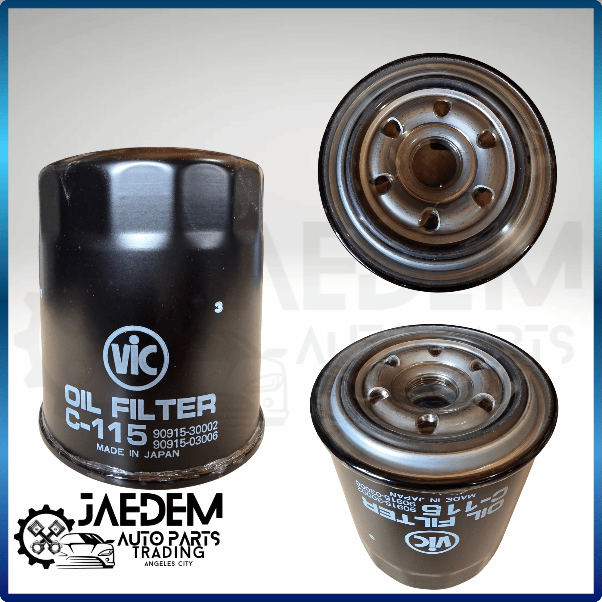 VIC Oil Filter C-115 for Toyota Hilux, Hiace, Landcruiser, Prado 1994-2004 | Made in Japan