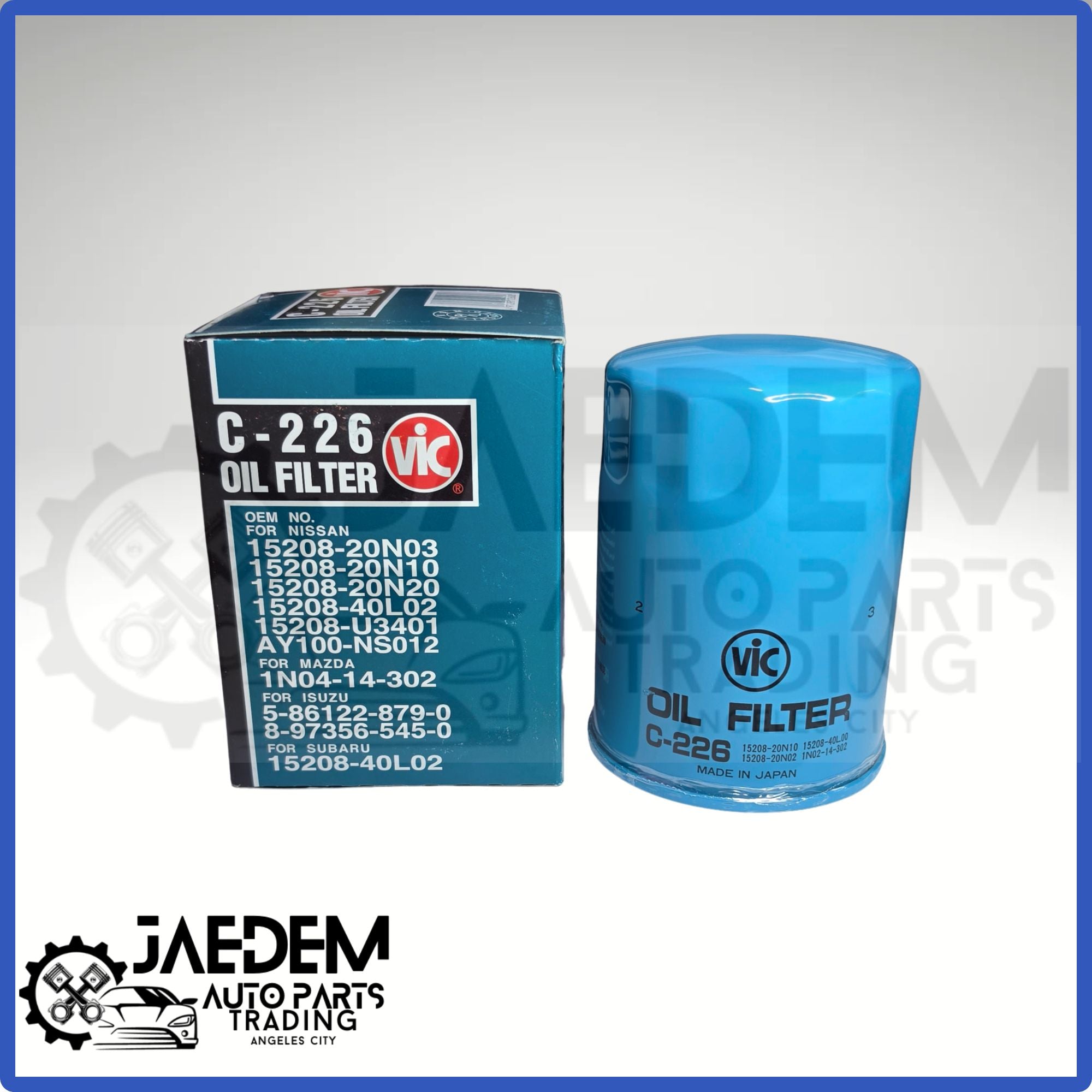 VIC C-226 Oil Filter | Nissan Patrol, Terrano, Frontier, Serena