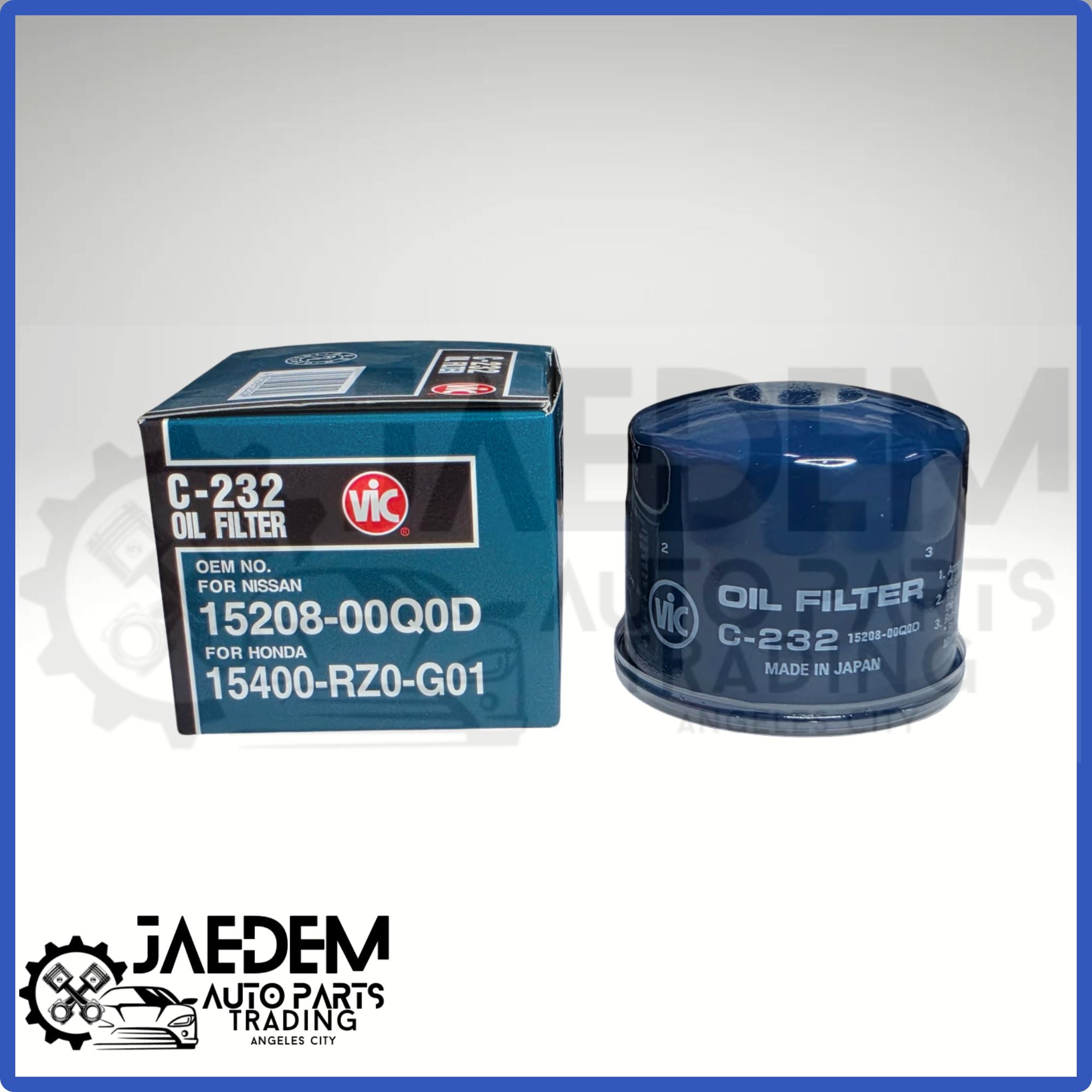 VIC C-232 Oil Filter | Honda CRV Diesel, Nissan Almera Dsl, Juke (imported)