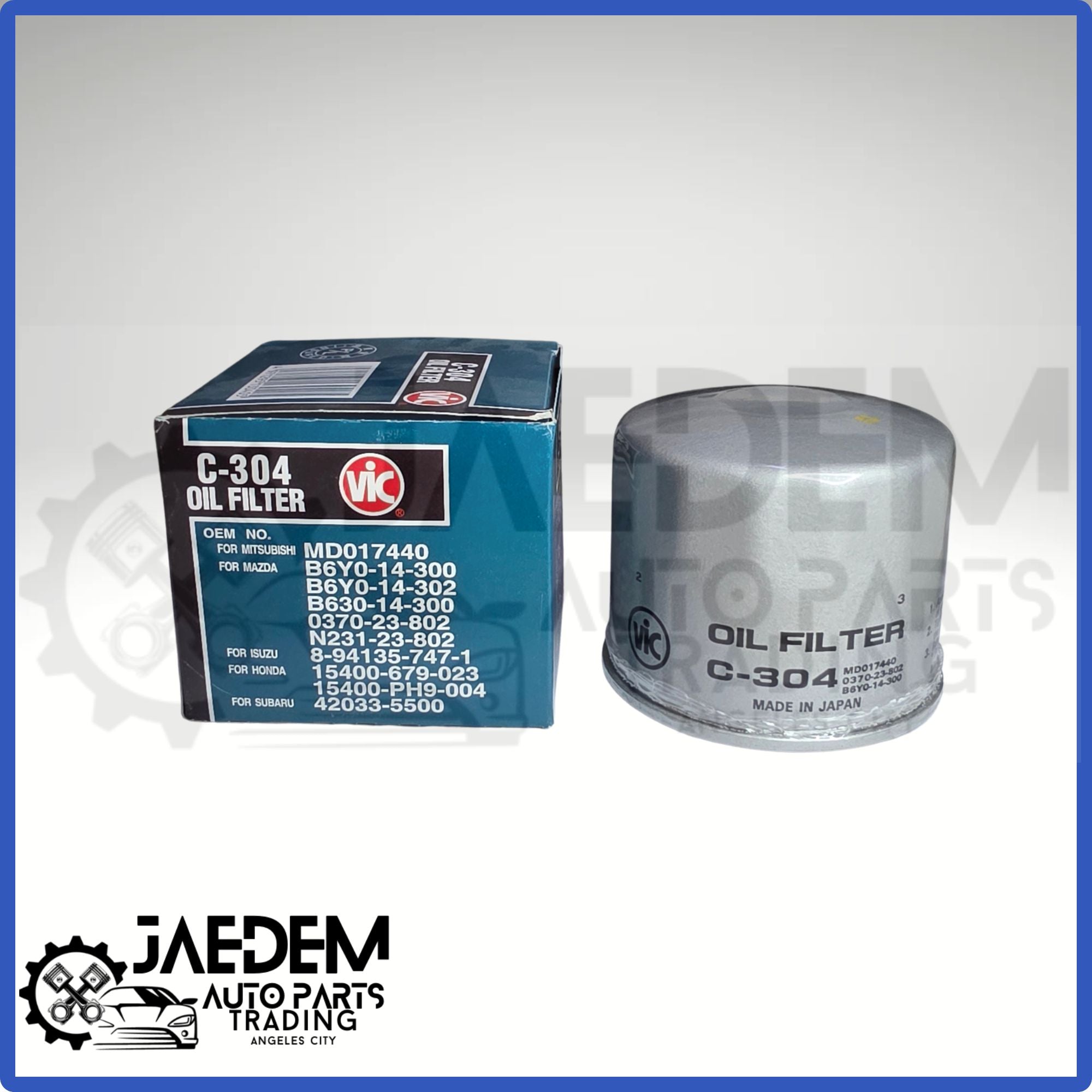 VIC C-304 Oil Filter | Hyundai, Kia (Gas) (List on description)