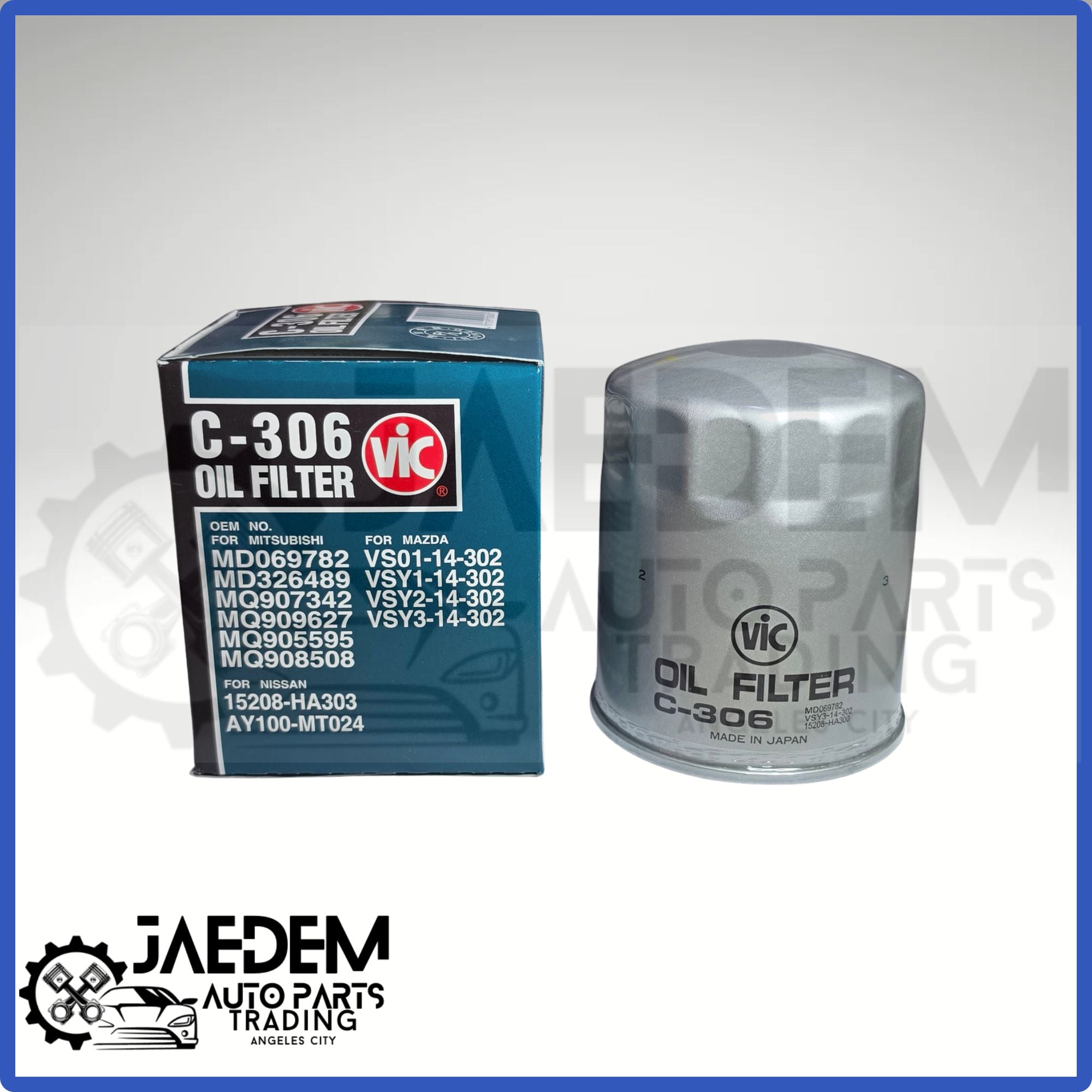 VIC C-306 Oil Filter | Mitsubishi, Hyundai 4D55, 4D56 Engines