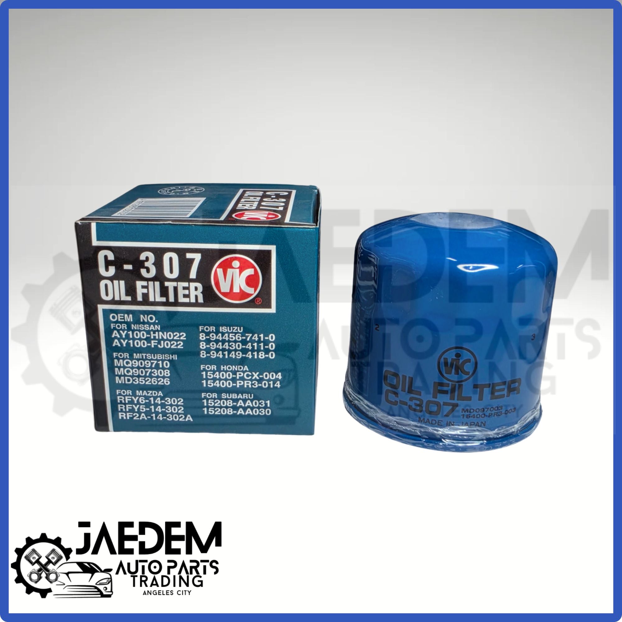 VIC C-307 Oil Filter | Honda Civic EG, Mitsubishi Galant