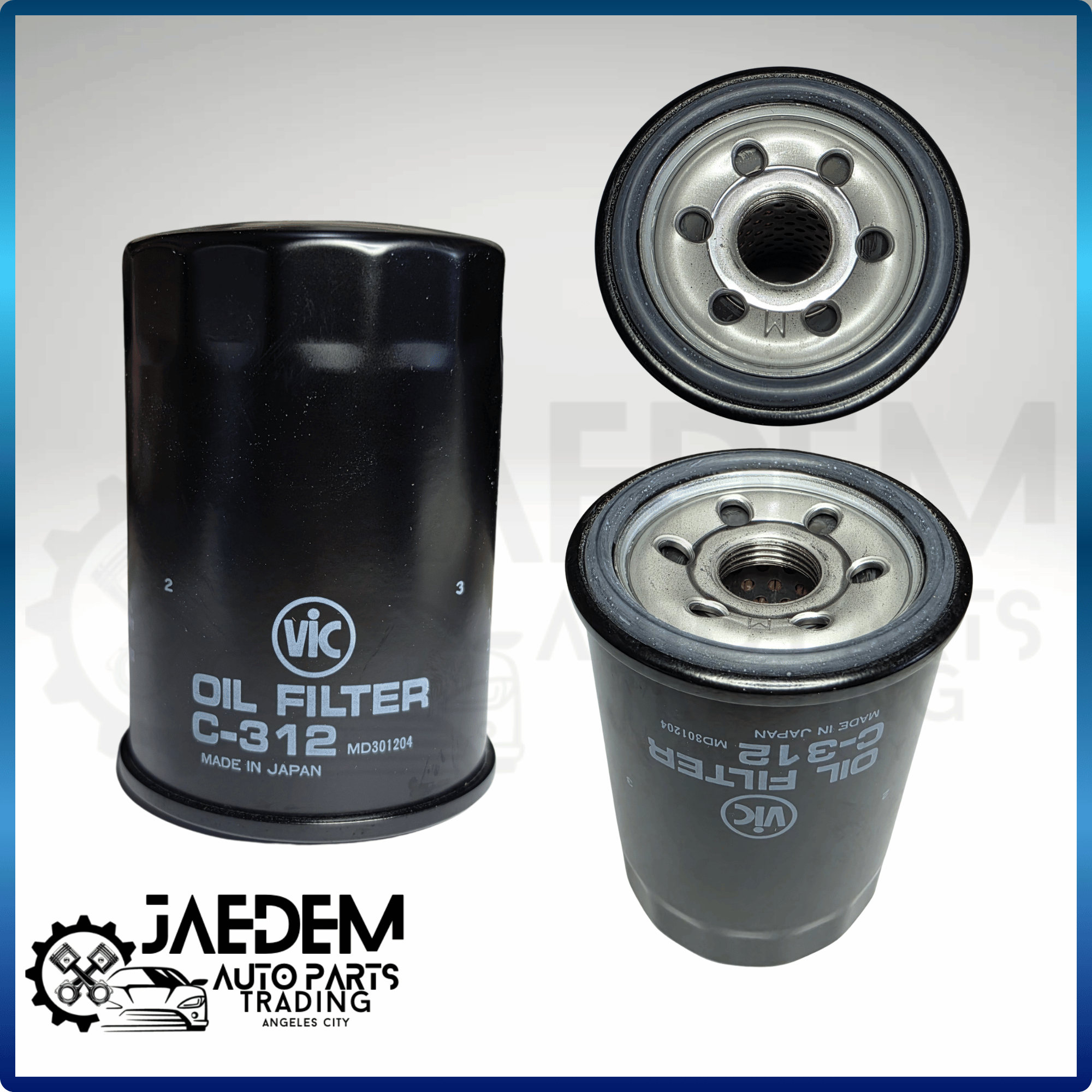 VIC Oil Filter C-312 for Mitsubishi Monterosport, Strada Triton 4N15 2016-up, L300 Euro 4 4N14 Engine | Original Made in Japan