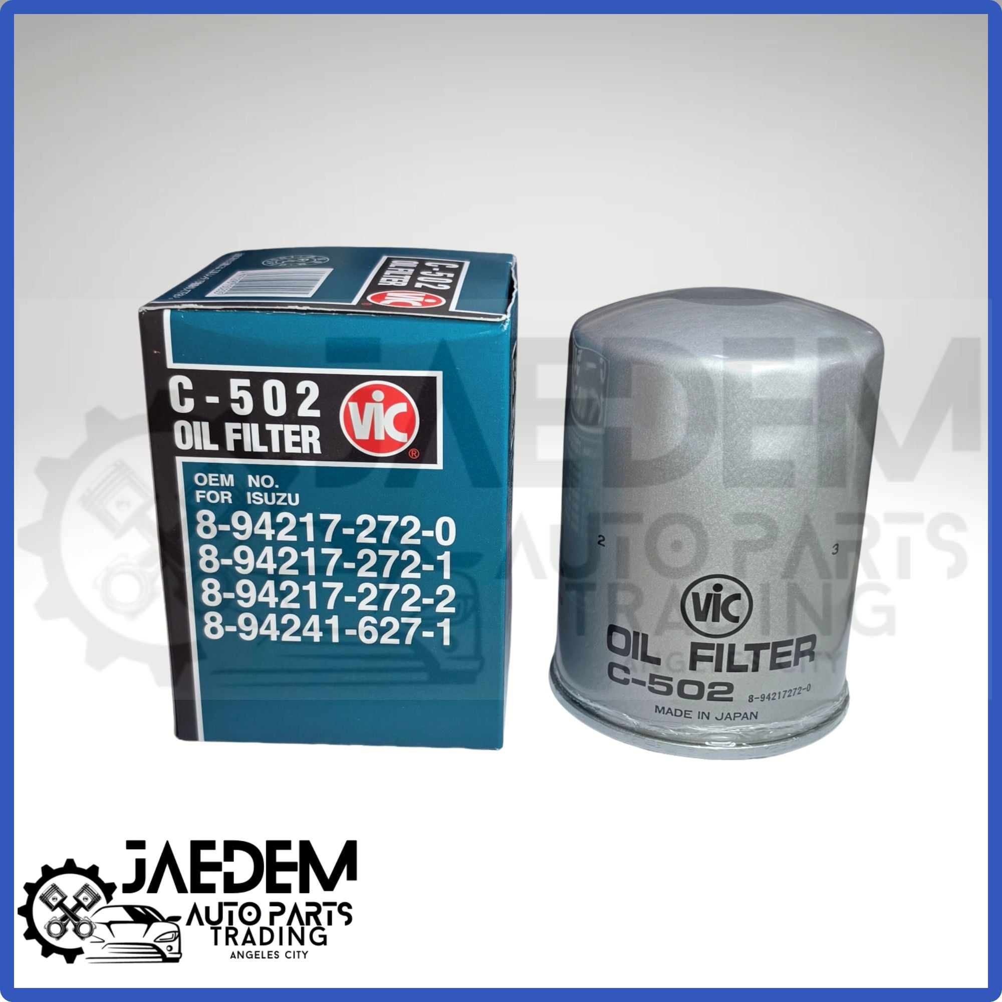 VIC C-502 Oil Filter | Isuzu KB, Trooper 4FB1, 4FC1, 4JB1