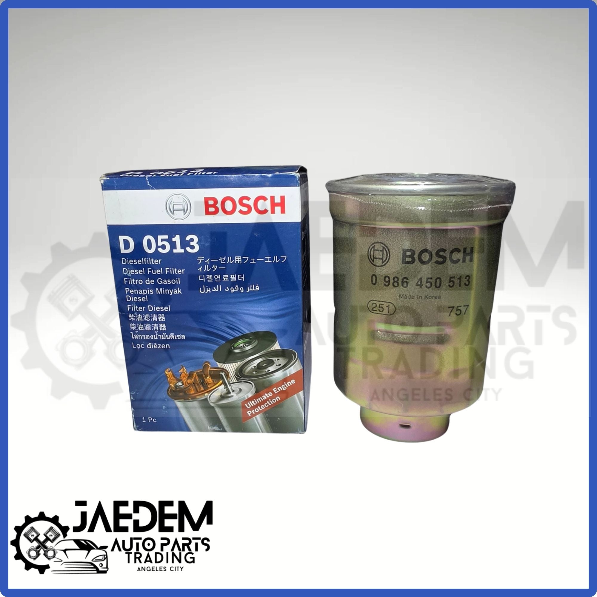 ORIGINAL Bosch Fuel Filter for Toyota Hilux, Hiace, Revo 1989-2004 & Ford Ranger, Everest 2003-2011