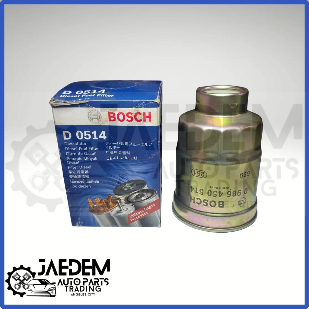 Bosch Fuel Filter D0514 for Mitsubishi L300, L200, Pajero, Adventure & Hyundai Starex 1997-2006 Diesel Vehicles