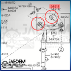 Front Suspension Arm Bushing for Mazda 6 2004-2012 | Upper