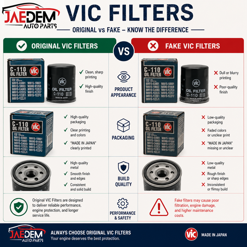 VIC Oil Filter C-034 for Hyundai Grand Starex 2.5 2007-up, H100, Porter & Kia Carnival, Sorento 2.5 Diesel 2002-2009