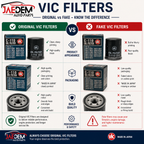 VIC Oil Filter C-034 for Hyundai Grand Starex 2.5 2007-up, H100, Porter & Kia Carnival, Sorento 2.5 Diesel 2002-2009